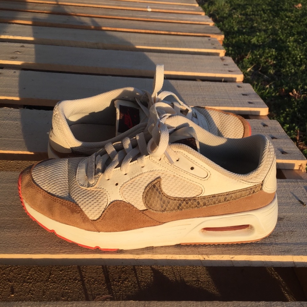 Nike Air Max SC SE Pale Ivory Snake Print Swoosh